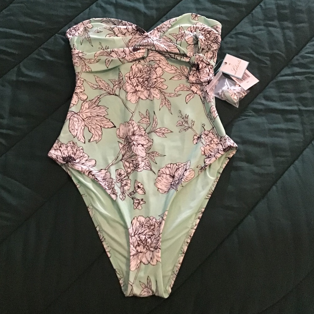 NWT Letarte Floral Pisco One- Piece Bathing Suit